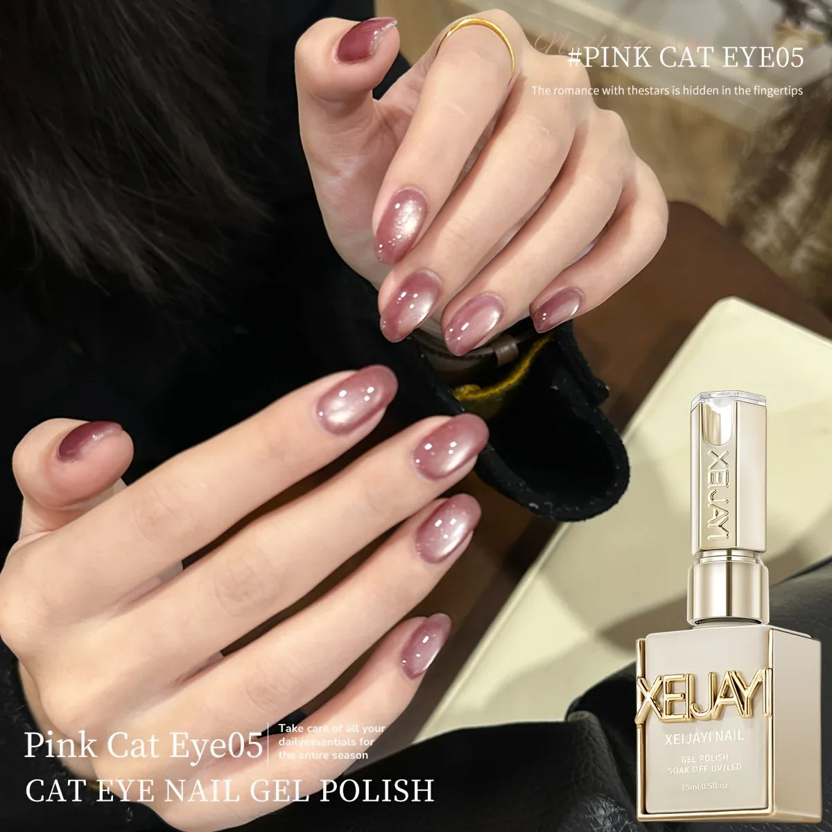 XEIJAYI 1pc 15ML Blue cat eye Nail Gel polish Semi Permanent Nail Art Soaking UV LED Nail Salon DIY Nail Salon Gel Tri Light Beauty