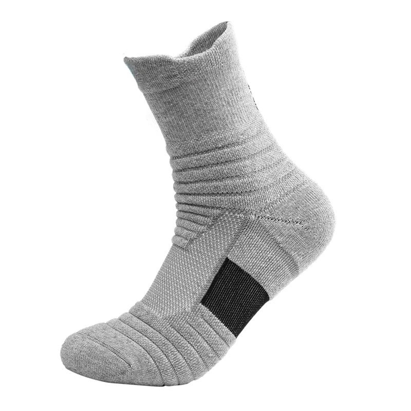 1/3 Pairs Anti-slip Football Socks Men Cotton Sock Short Long Tube Soccer Basketball Sport Socks Breathable Deodorous Sock 39-45 Pi-Mart