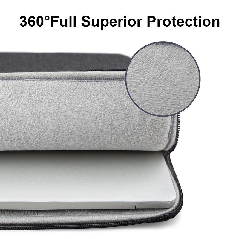 Portable Laptop Sleeve Bag Case Soft Cover 11 12 13 14 15 15.6 Inch for Macbook Huawei Xiaomi HP Dell Lenovo Laptop Handbag Pi-Mart