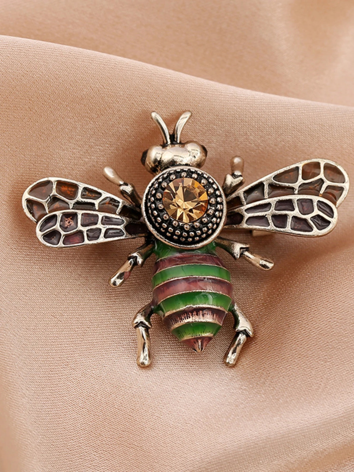 1PC Women's Fashion Trend Personalized Imitation Pearl Bee Brooch Pin Jewelry Suitable for Outdoor Dating, Party, Festival Gifts Pi-Mart