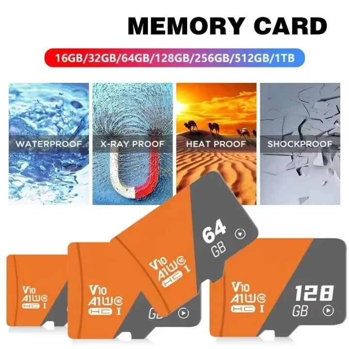 2TB TF SD Card Memory Card High Speed TF/SD 128GB 256GB 512GB 1TB Mini Memory Card Class 10 For Camera/Phone/Computer 2026 Pi-Mart