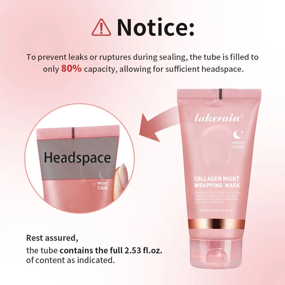 Collagen Wrapping Peel-off Mask Rejuvenation Moisturizing Brightening Korean Face Mask Make Glowy Skin Elasticity Facial Mask Pi-Mart