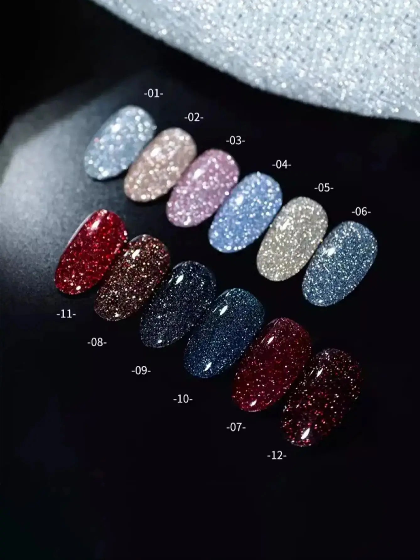WS Black Glass Cat Magnetic Gel Nail Polish Punk Style Nail Art Manicure Varnis Semi Permanent Gel for Winter Nail Supplies Tri Light Beauty