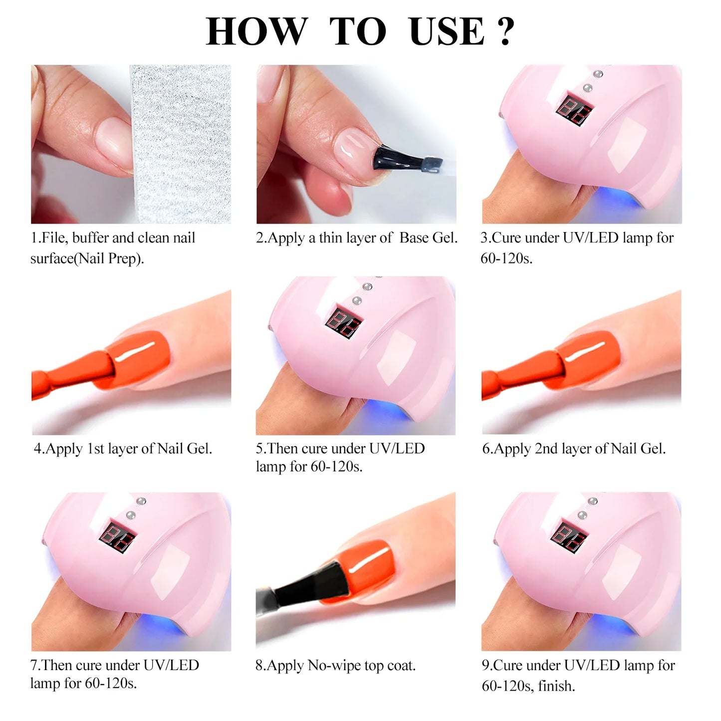 7pc Nail Gel Polish Set DIY Nail Art Design All For Decoration Soak Off UV Gel Long Lasting Manicure Painting Gel Vernis Kits Tri Light Beauty