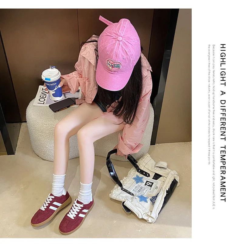 Autumn Women Casual Sports Shoes 2025 Comfortable Non Slip Outdoor Casual Shoes Soft Sole Retro Female Sneakers Zapatos Mujer Pi-Mart