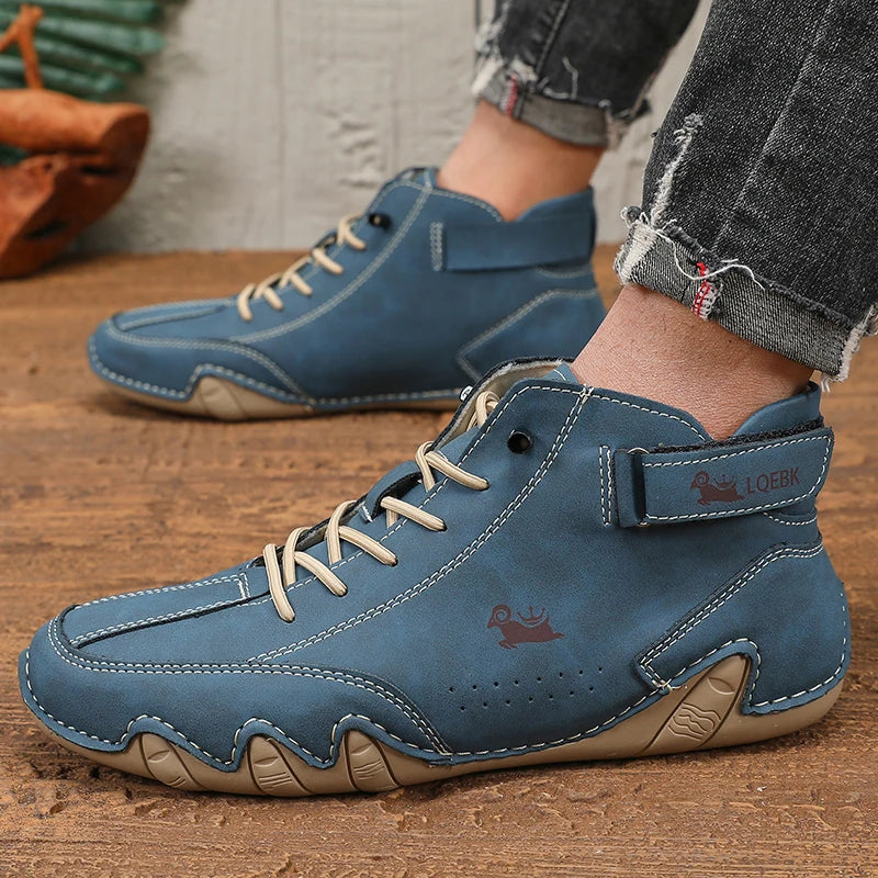 Mens Shoes Original Sneakers Shoes Men's High Top Ankle Boots Breathable and Comfortable Soft Sole Luxury Fashion Men's Shoes Pi-Mart