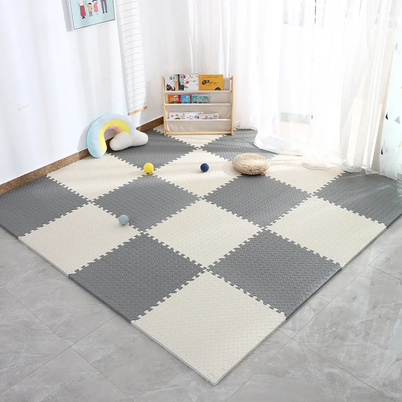 4~20Pcs Puzzle Fitness Mat, Eva Interlocking Foam Floor Tiles for Home Gym, Home Gym Equipment Mat, Non-Slip Floor Mat for Kids Pi-Mart