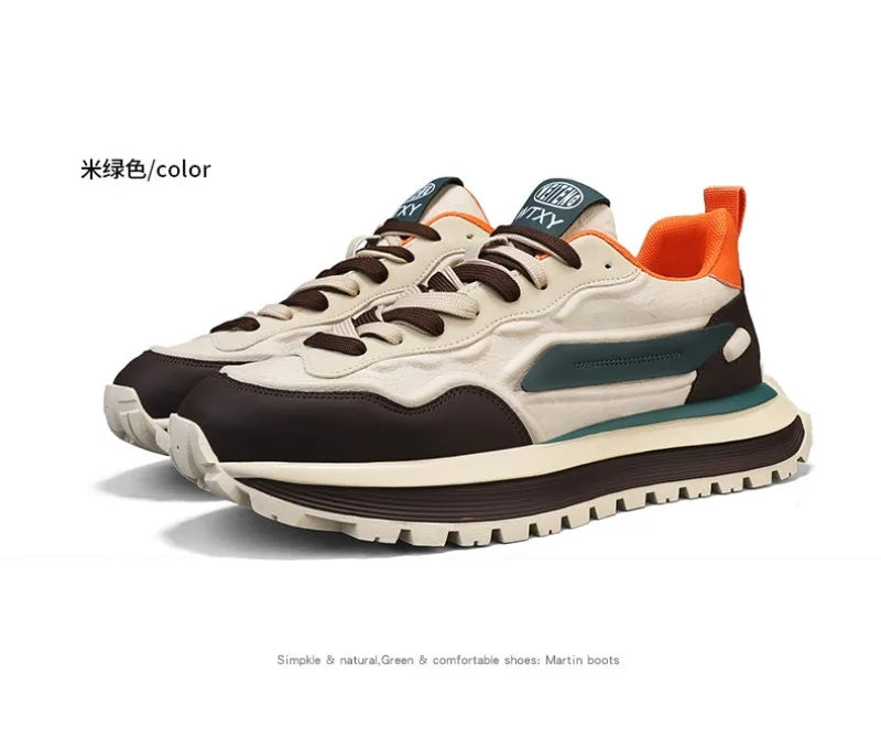 Trend Men Versatile Sneakers 2025 Autumn High Quality Comfortable Platform Sports Running Shoes Outdoor Youth Shoes for Men Plus Pi-Mart