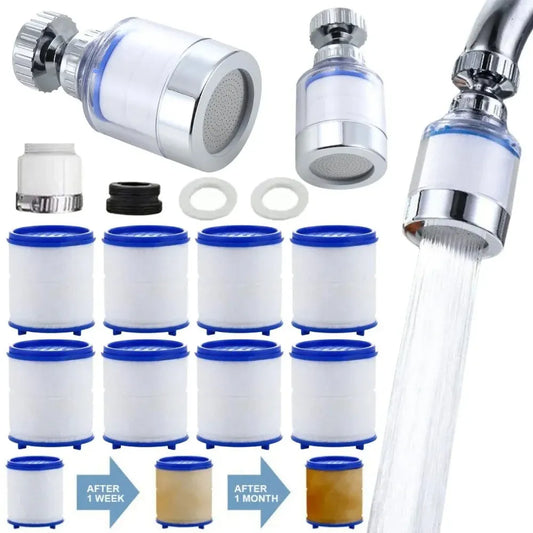 1/20pcs Faucet Filter Elements Water Purifier Filter Emove Chlorine Metal Faucet Adapter PP Cotton Filtration Kitchen Bathroom Pi-Mart