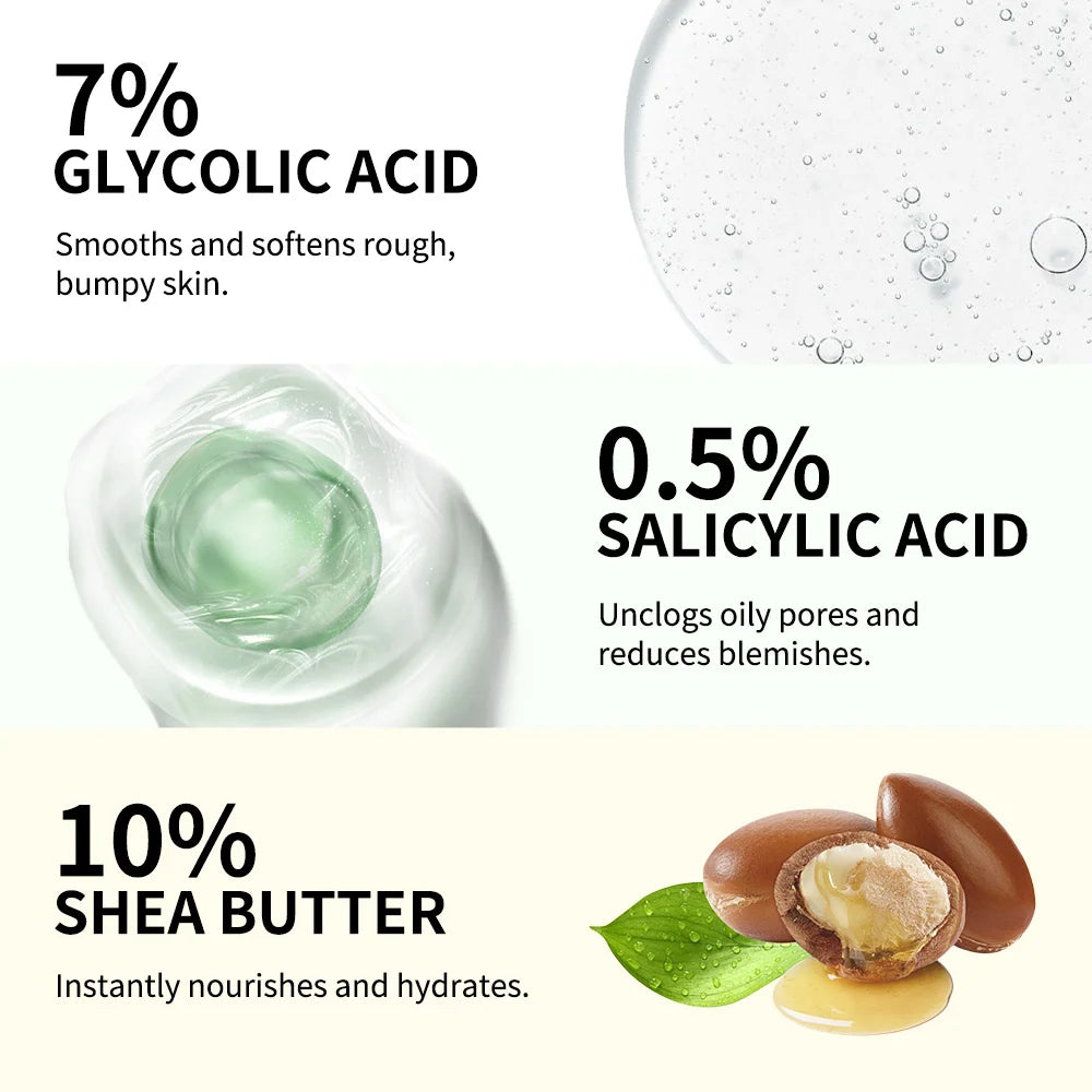 Glycolic Acid Exfoliating Body Stick Multiple Concerns Delivers Deep Effective Exfoliation Nourishing Moisture Deep Hydration Pi-Mart