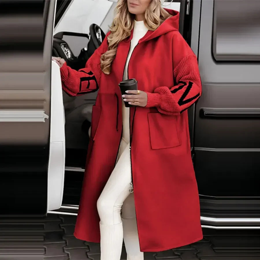 Spring Women Parka Jacket Coat Long White Hoodie Thick Warm Coats Female Spring New Elegant Casual Trendy Ladies Clothes Pi-Mart
