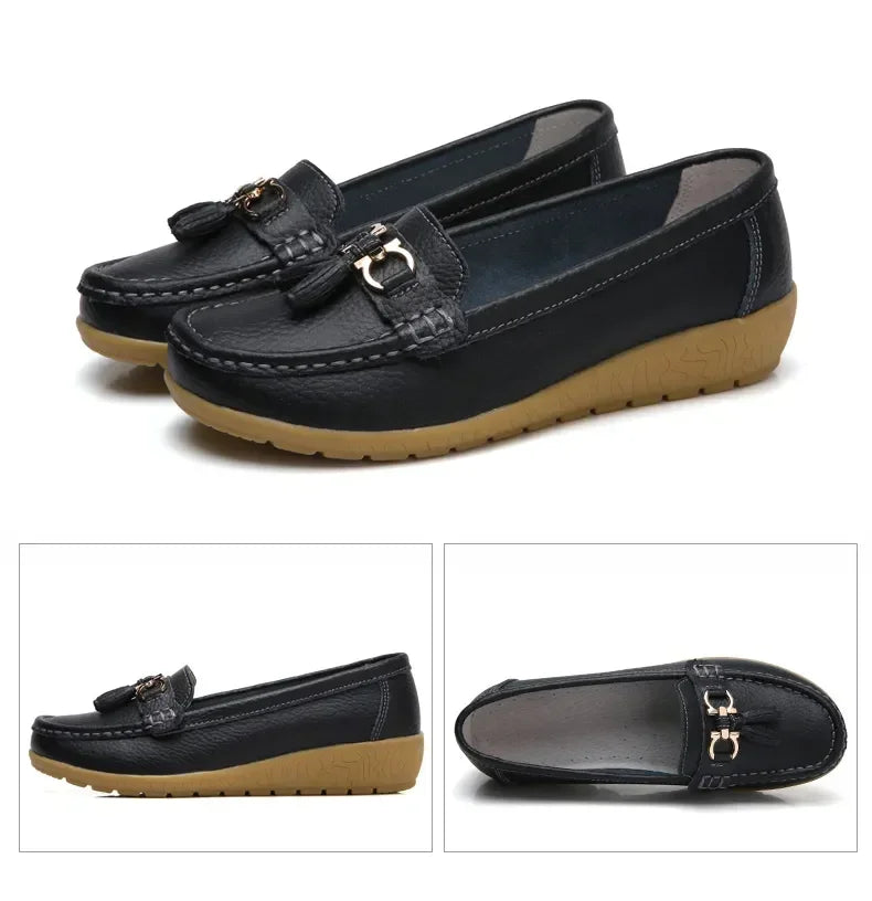 Women Shoes Slip On Loafers For Ballet Flats Women Moccasins Casual Sneakers Zapatos Mujer Flat Shoes For Women Casual Shoes Pi-Mart