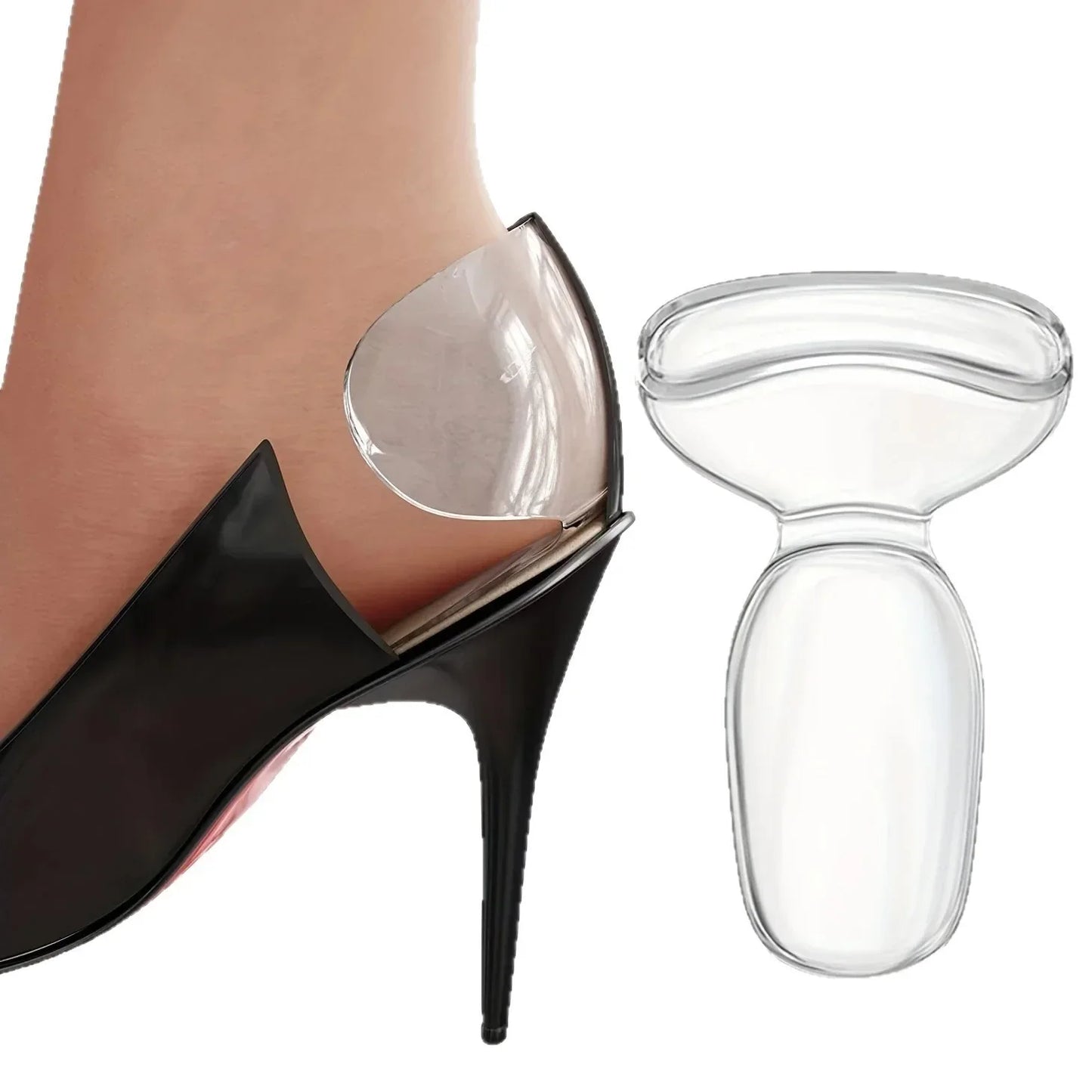Soft Silicone Heel Grips Anti-Chafing Heel Protectors Cushion Pads for Women High Heels Comfortable Half Size Shoe Inserts LadyShow.Store