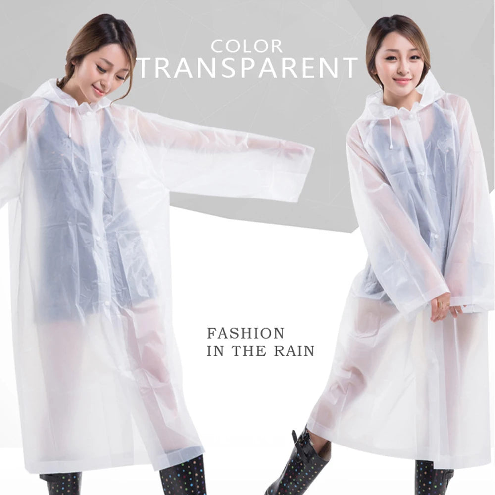 Raincoat Women Men Impermeable Thickened Waterproof Raincoat Tourism Outdoor Hiking Rain Poncho Raincoat Hooded Rain Coat Pi-Mart