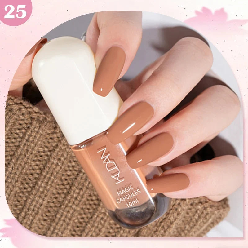 10ml Water-Based Peel Off Nail Polish 40 Colors Long Lasting Quick Drying No Need of Lamp to Cure Nail Supplies Manicure Nails Tri Light Beauty