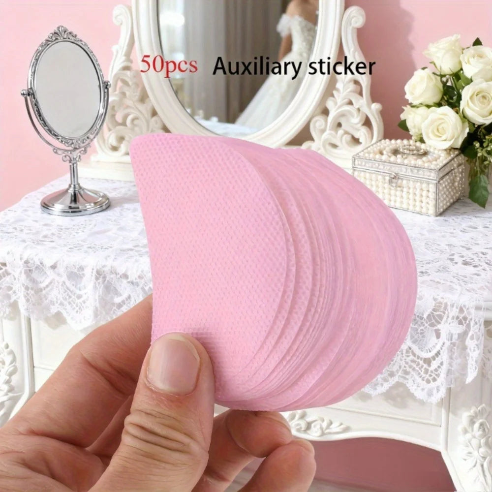 53/50/3/1pc Eyeshadow Assistant Tape Set, Eye Makeup Tape Including Eye Shadow Tape, Eyeshadow Stickers, Eye Makeup Protector Pi-Mart