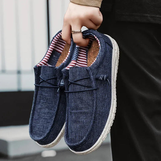Men's Mesh Loafers Autumn Mens Vulcanized Shoes Breathable Lightweight Hiking Outdoor Sports Shoes Zapato Abierto Scarpa Aperta Pi-Mart
