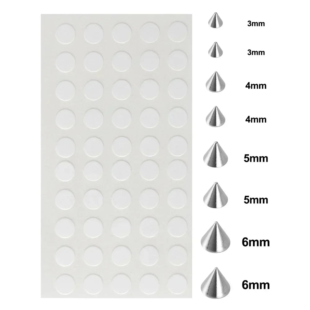 58pcs Non Piercing Lip Nails Sticker Selfadhesive Waterproof Reusable Fake Lip Nail Eyebrow Nose Ring Body Belly Button Jewelry Pi-Mart