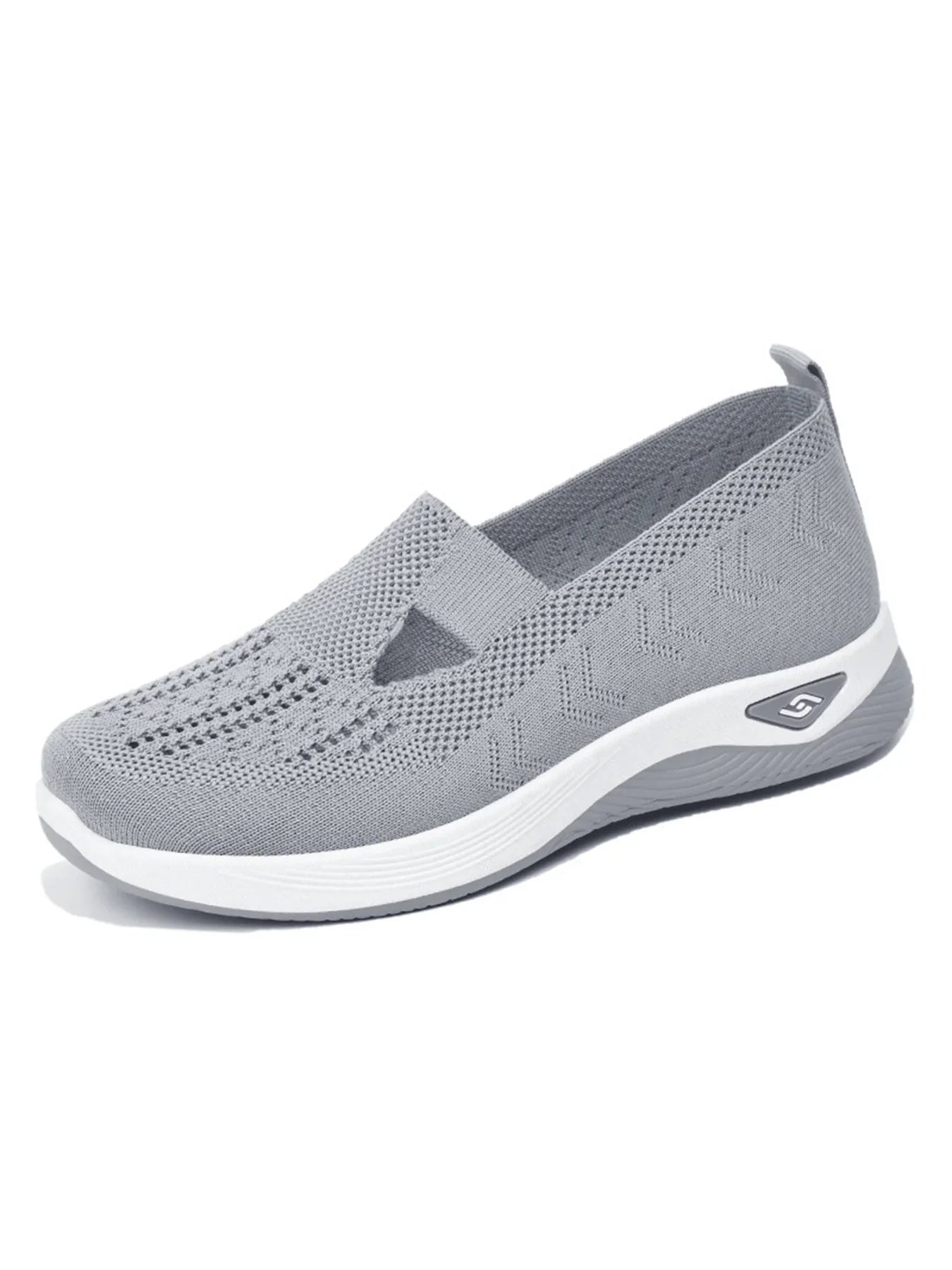 Women's shoes Solid Color Breathable Sneakers, casual sneaker women's summer sneakers, Low-top Knitted Casual Shoes Mom Shoes LadyShow.Store
