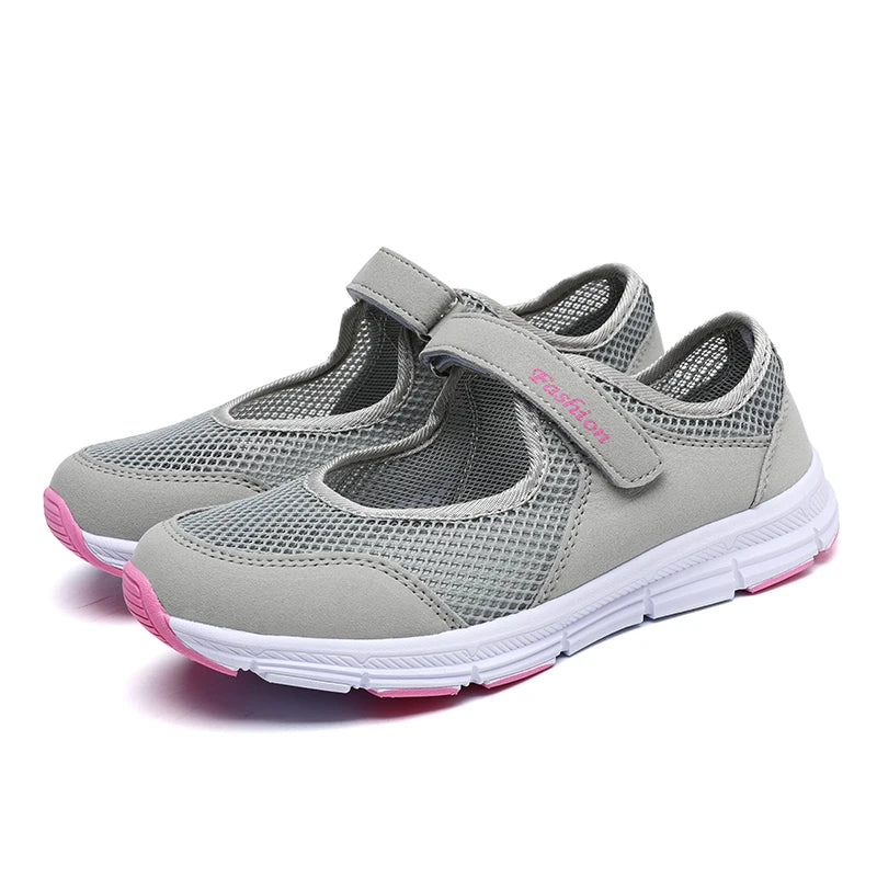 Women Shoes Breathable Vulcanized Shoes White ZapaWomen Sneakers Fashion Breathable Mesh Casual Walking Shoes Women Work Shoes LadyShow.Store