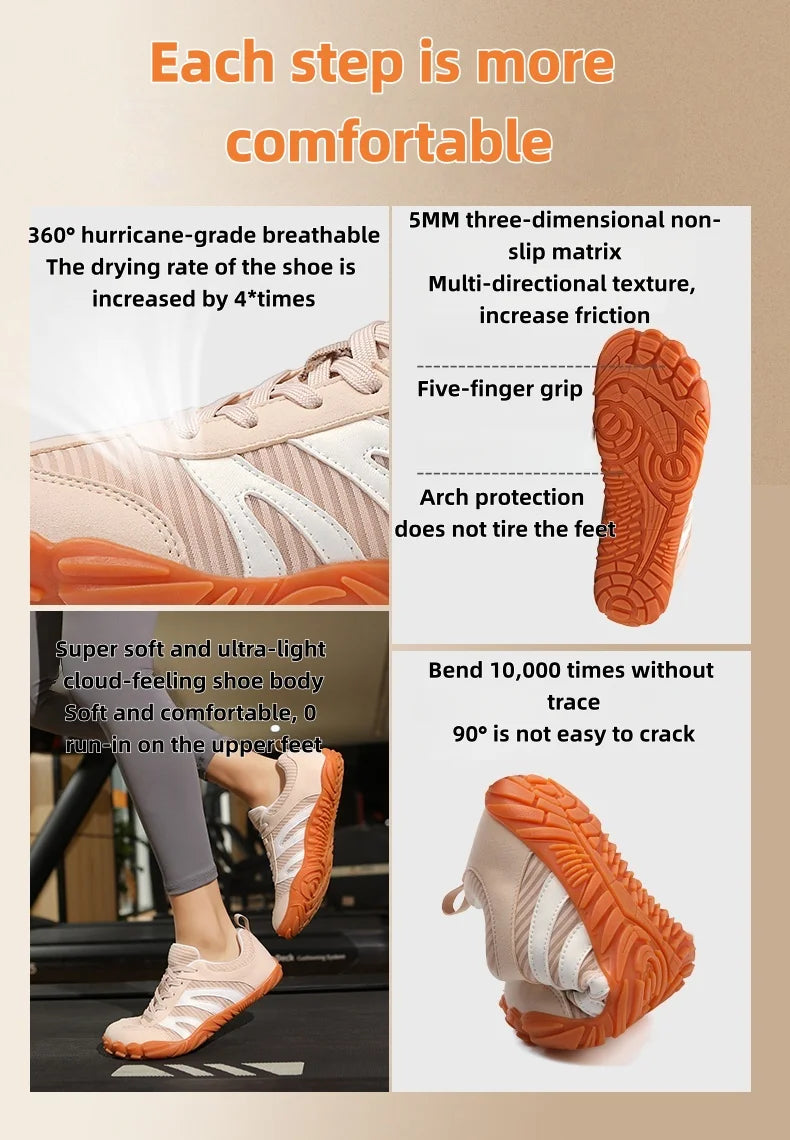 2026 New Men's Wide Shoes, Women's Outdoor Lightweight Running Sports Shoes,Scattered Soft Loose Minimalist Fashion Casual Shoes Pi-Mart