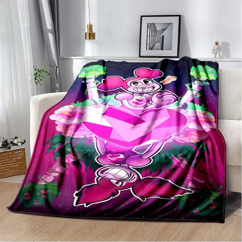 Steven Universe Cute Cartoon Blanket Kid's Warm Flannel Throw Blanket for Bed Bedroom Sofa Travel Picnic Blanket Birthday Gift Pi-Mart