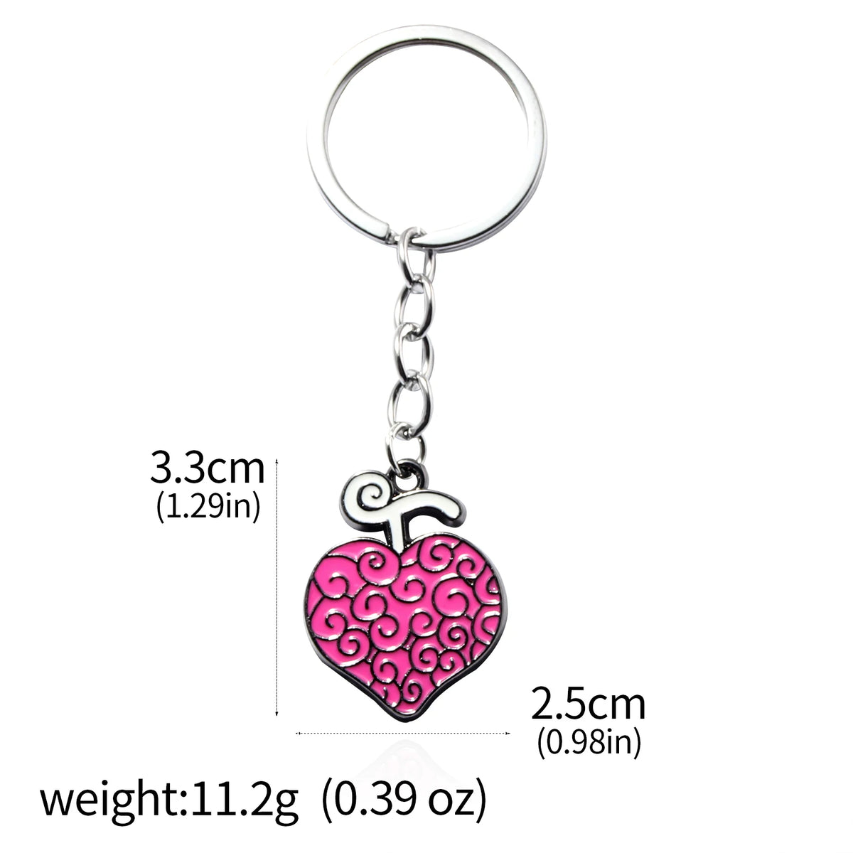 One Piece Luffy Straw Hat Keychain Rotatable Zoro Skull Metal Pendant Role-Playing Decorative Accessories Fan Jewelry Gift Pi-Mart