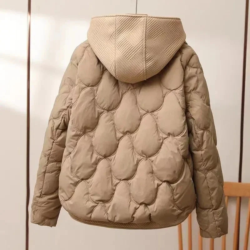 2025 Fashion Coats Korean Style Loose Cropped Coat Women Jacket Women Parkas Warm Puffer Jackets Casual Coat New Winter Clothes LadyShow.Store