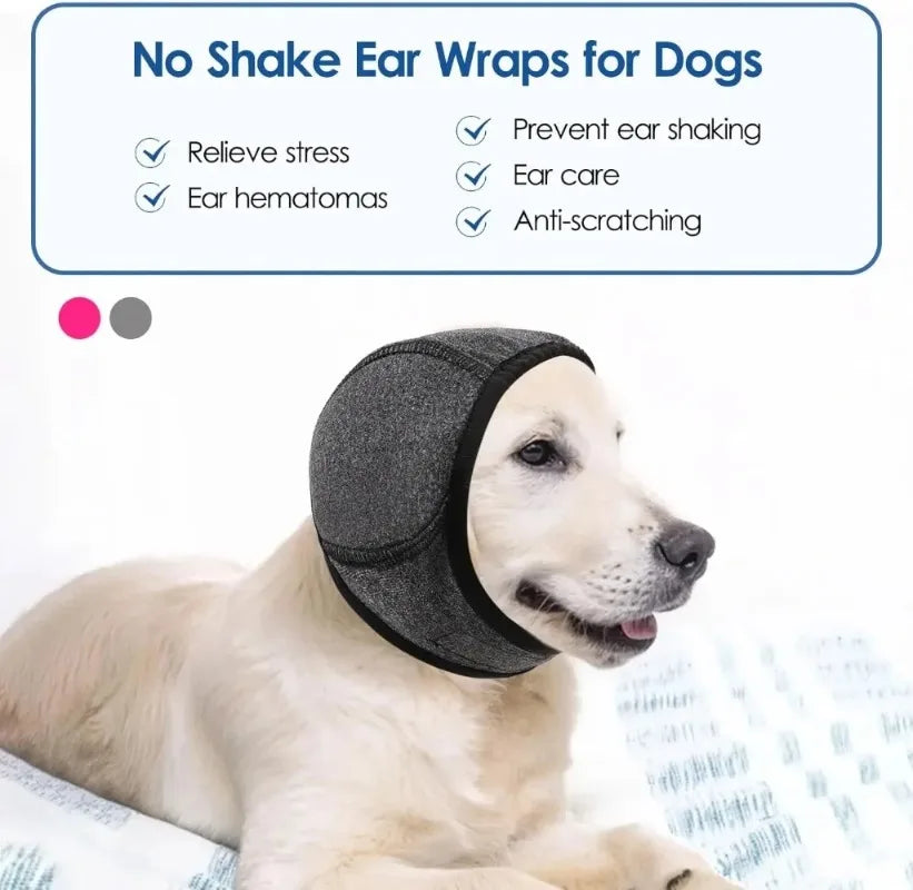 Waterproof Noise Cancelling Dog Ear Muffs for Swimming & Grooming - Calming Hood To Relieve Pet Anxiety & Prevent Shock Pi-Mart