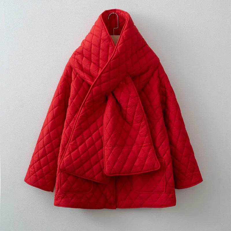 Women Autumn Winter Scarf Jacket Warm parka LadyShow.Store