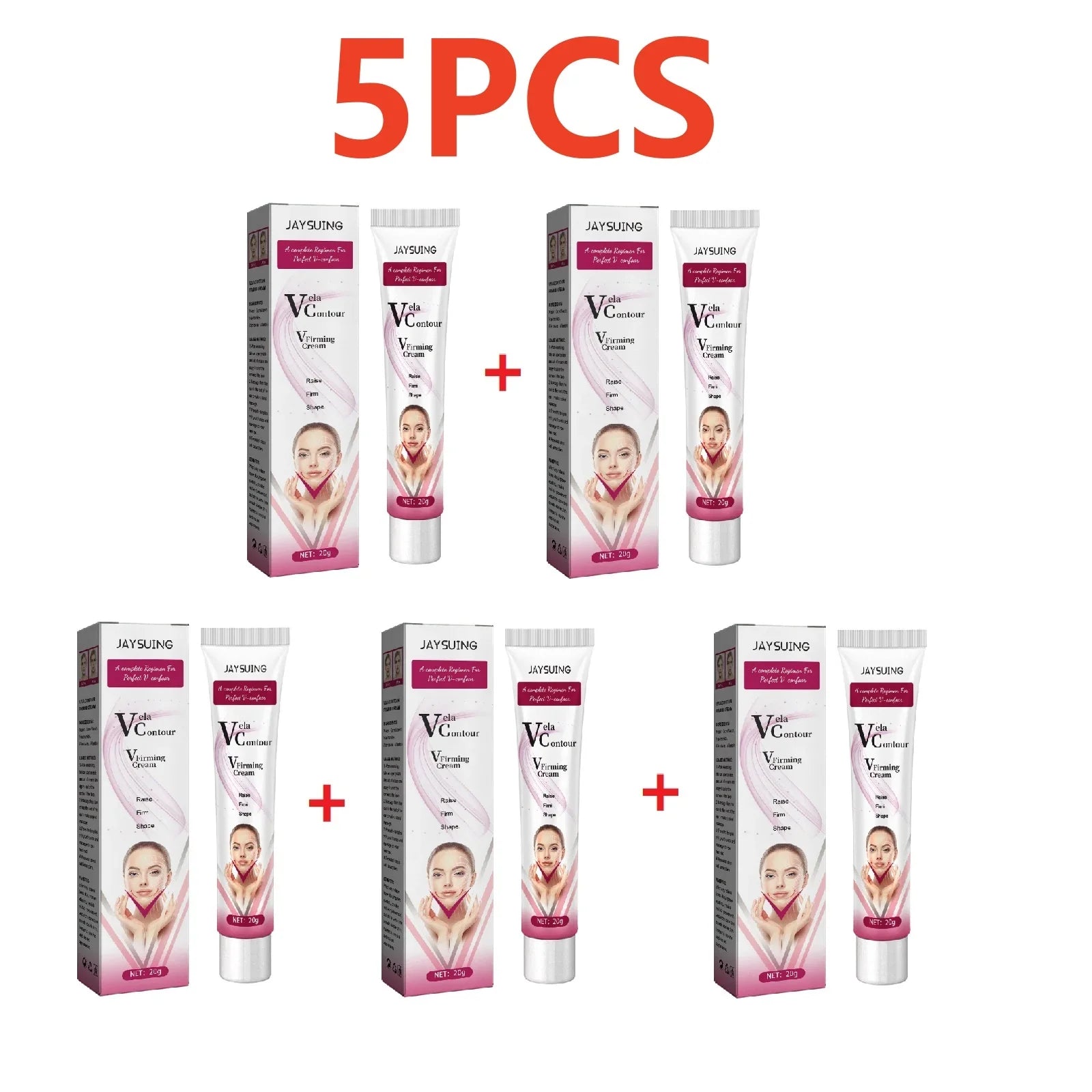 V-Shaped Face Cream Lift Firm Tighten Remove Double Chins To Create A Small V Slim-ming Face Anti Agin-g Beauty Massage Products Tri Light Beauty
