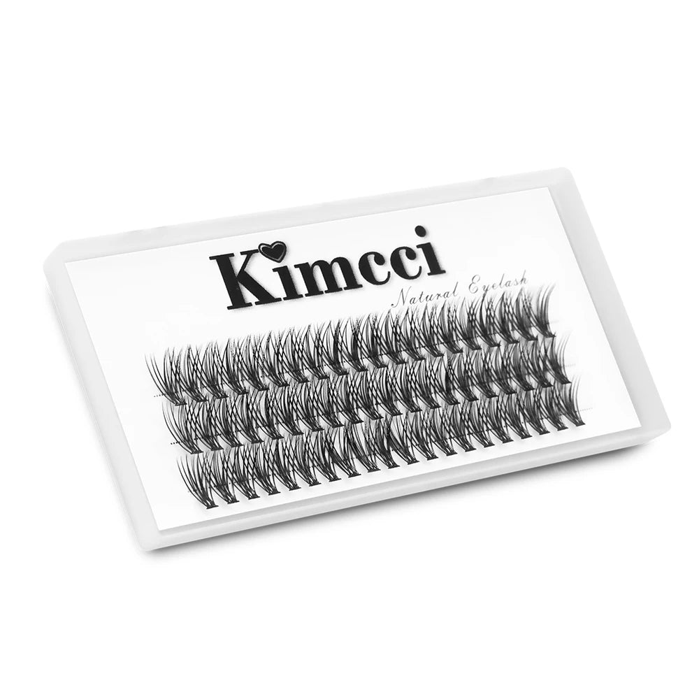 Kimcci 60knots/Case Natural False Eyelash Extension Makeup 30P Mink Individual Faux Eye Lashes Professional Fake Grafting Cilias Pi-Mart