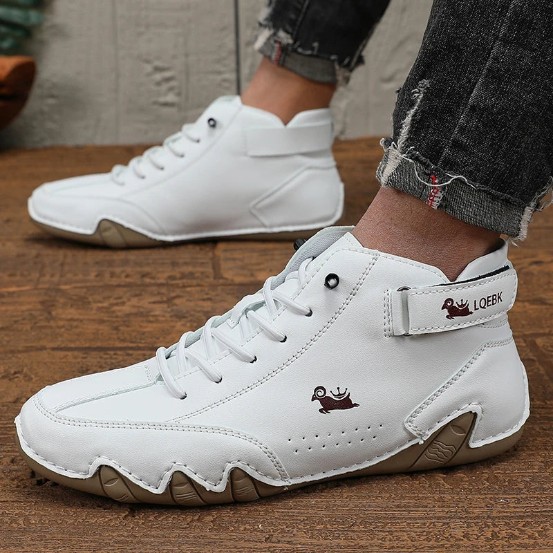Mens Shoes Original Sneakers Shoes Men's High Top Ankle Boots Breathable and Comfortable Soft Sole Luxury Fashion Men's Shoes Pi-Mart