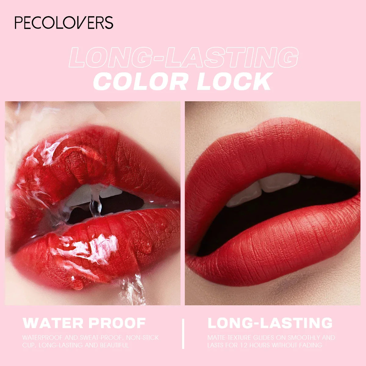 Multiple Colors Matte Lip Liner, Use As Lip Liner and Lipstick, Easy To Accurately Apply, Waterproof Long-lasting Non-stick LadyShow.Store