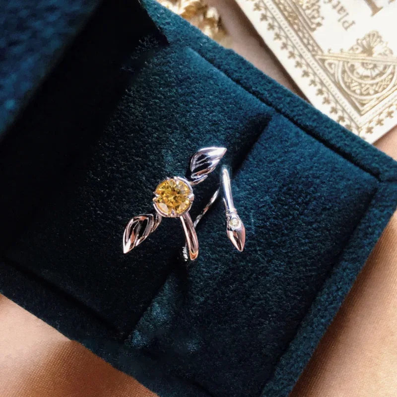 925 Sterling Silver  HP Cosplay Hary Potters Gold Snitch Ball Adjustable Rotatable Ring  Jewelry Props Women Men Couple Gifts Pi-Mart