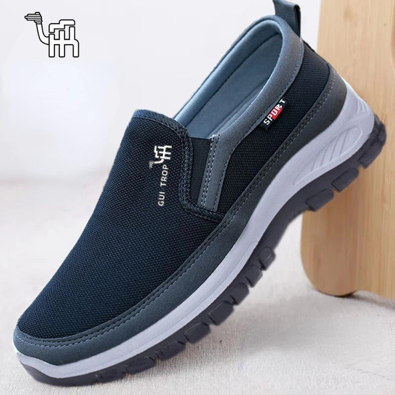 2026 Men Casual Shoes Breathable Soft Bottom Sneakers Men Non-Slip Walking Shoes Comfortable Slip-On Men Loafers Tenis Masculino Pi-Mart