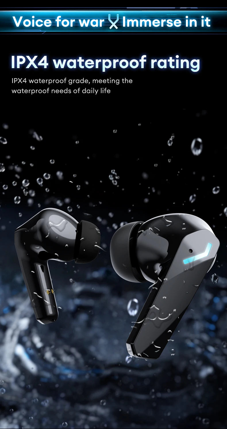 Choice Lenovo XT53 Earphone Wireless Bluetooth 5.4 Headphones Low Latency Gaming Headset Noise Reduction LED Display Earbuds New Pi-Mart