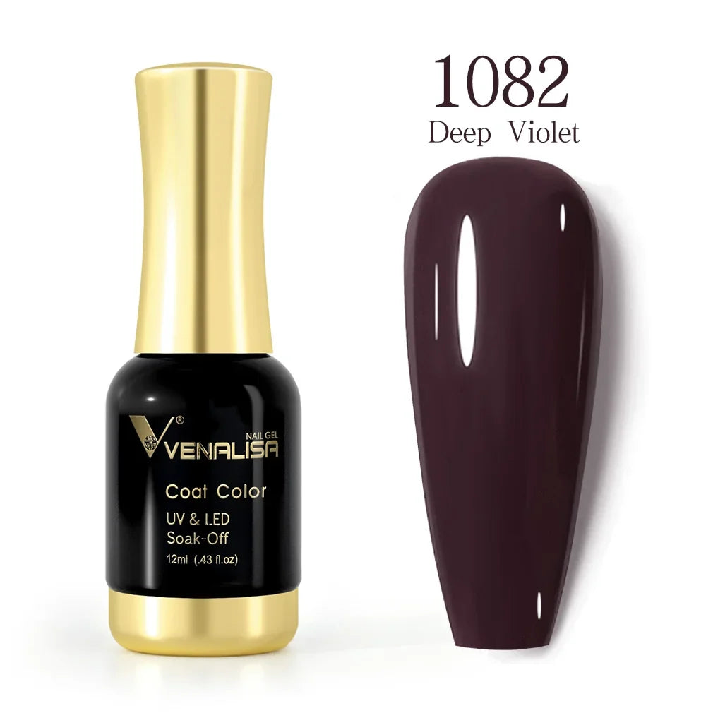 VENALISA Nail Gel Varnish TPO FREE Soak Off UV LED Organic Odorless Enamels Nail Art Colors 12ml 120Colors UV Gel Nail Polish Tri Light Beauty