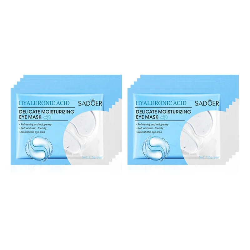 5/10/20 Pairs SADOER Crystal Collagen Eye Mask Anti Dark Circles Removal Eyes Bag Moisturizing Eye Patches Beauty Eyes Skin Care Tri Light Beauty