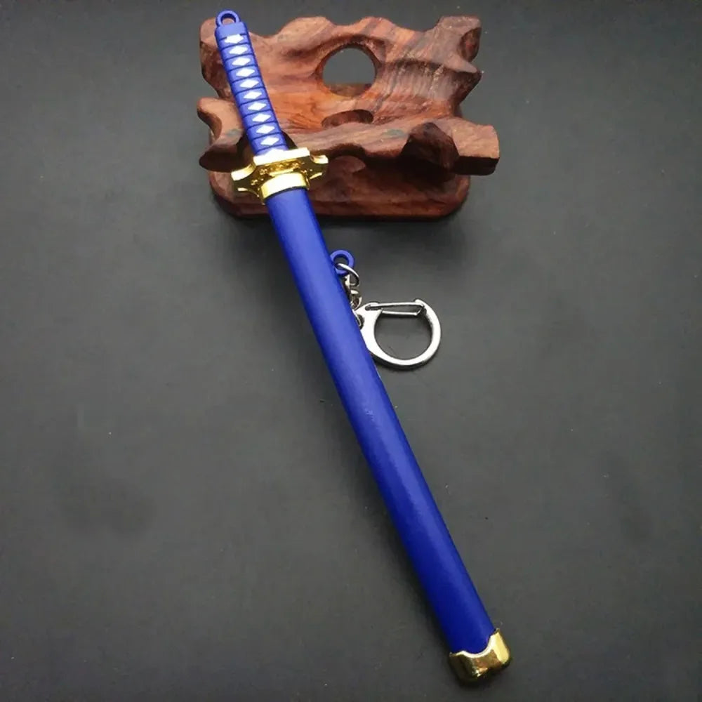 Mini Samurai Sword Keychain Anime Scabbard Key Ring Katana Buckle Key Chain for Men Women Cosplay Toy Jewelry Gift Pi-Mart