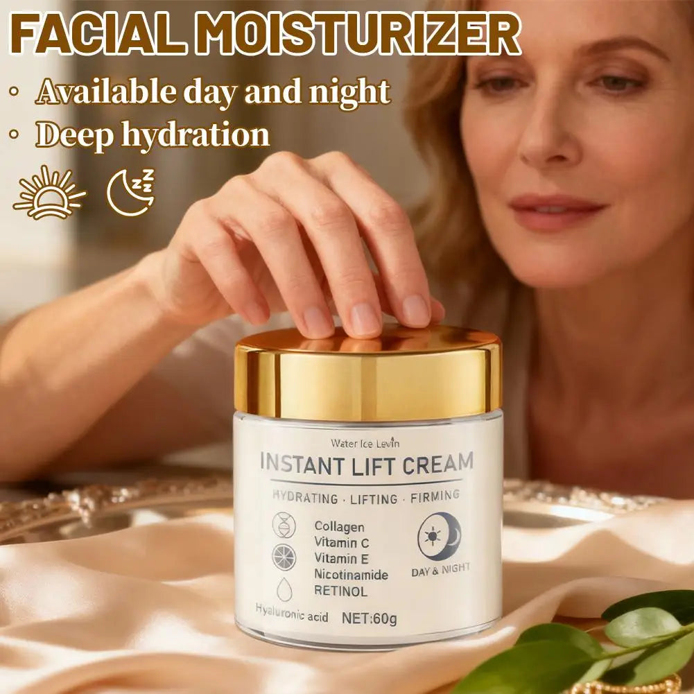 60g Firming Face Cream Collagen Moisturizer with Hyaluronic Acid, Niacinamide,Retinol, Moisturizing Firming Tightening Skincare Pi-Mart