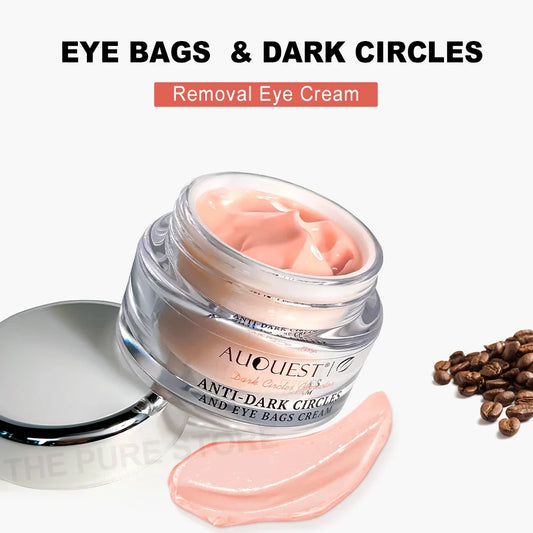 AUQUEST Eye Bags Dark Circles Eye Cream Under Eye Skin Care Caffeine Brightening Peptide Firming Eye Care Beauty Cream Products Tri Light Beauty