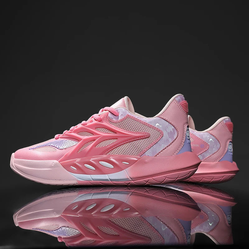 Men's Basketball Shoes Breathable Cushioning Non-Slip Wearable Runing Shoes Gym Training Athletic Basketball Sneakers for Men Pi-Mart