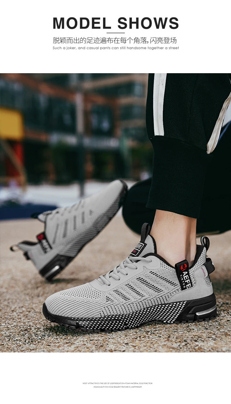 New Men Running Shoes Breathable Outdoor Sports Shoes Lightweight Sneakers for Men Comfortable Athletic Training Footwear Pi-Mart