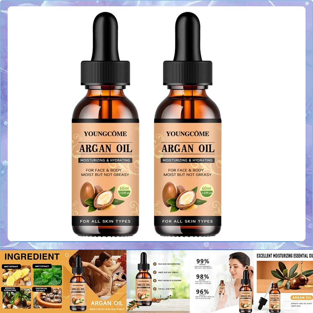 Moroccan Argan Oil Hair Serum Lightweight Hair Oil Mist For Split Ends, Frizzy Hair And Flyaways, Hair Oil Repair- Gloss Shine Pi-Mart