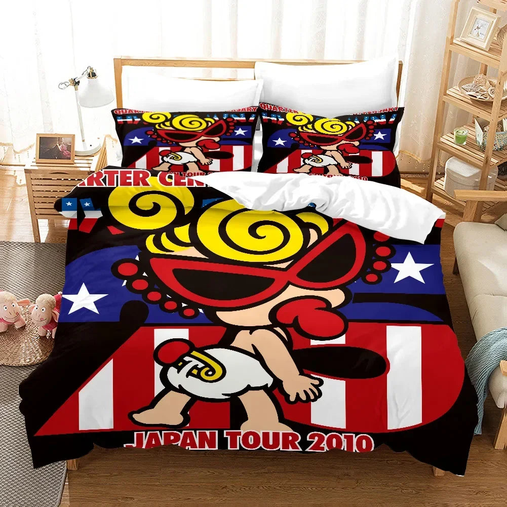 3D Hysteric-Mini Duvet Cover with Pillow Cover Bedding Set Single Double Twin Full Queen King Size Bed Set for Bedroom Decor Pi-Mart