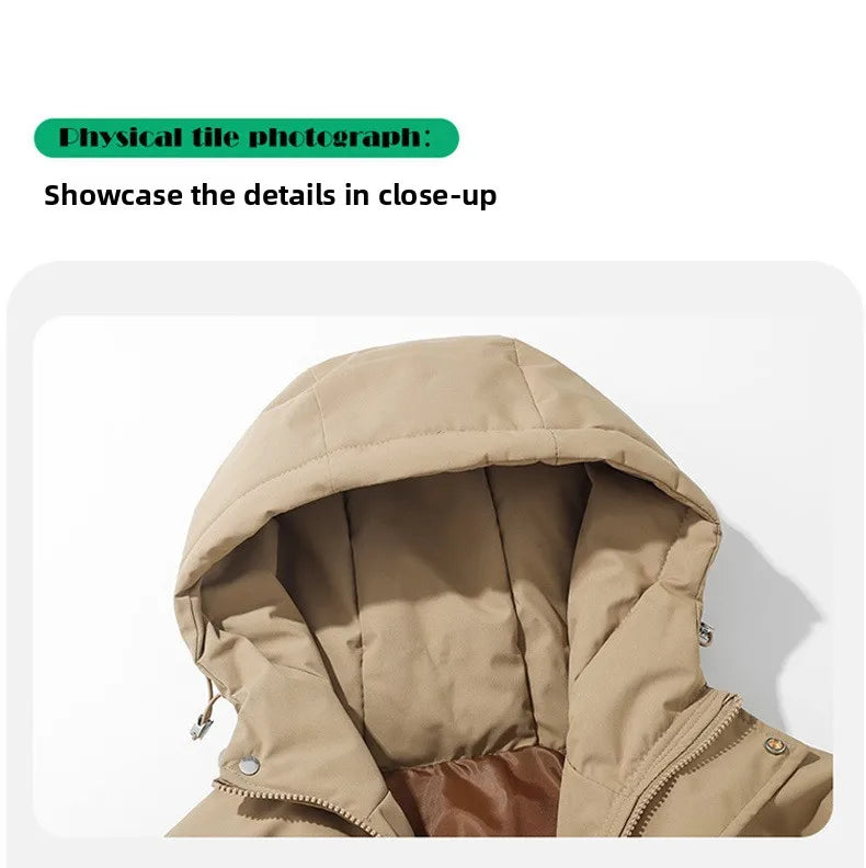Brand Luxury Women's Winter Down Jacket Coats Parkas Woman Clothes Hooded Cotton Padded Puffer Jackets Bread Outerwear HXY275 Pi-Mart