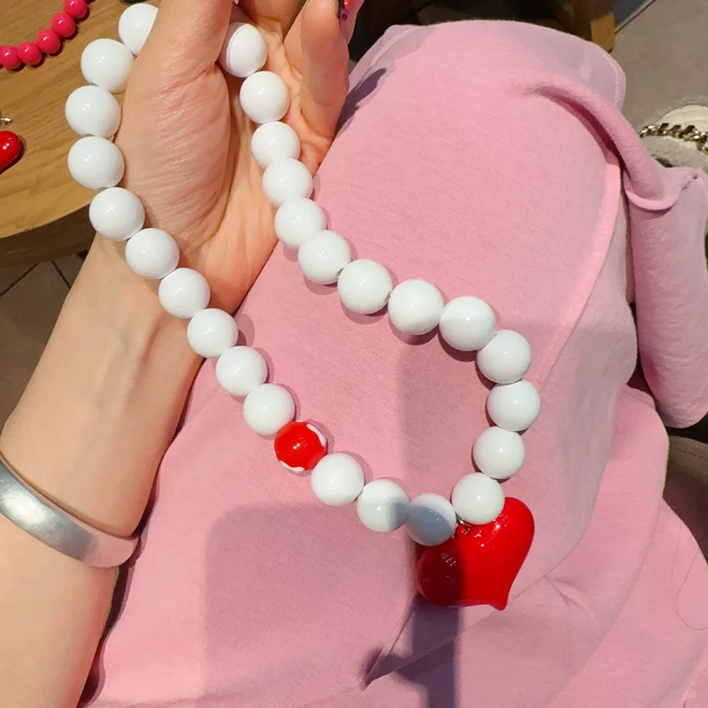 Fashionable Summer Pendant Necklace Simple And Elegant Bracelet Sweet Necklace New Heart-Shaped Jewelry Accessory Pi-Mart