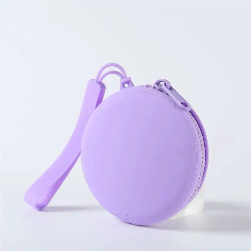 1Pc Silicone Pet Treat Pouch Portable Travel Training Bag Round Silicone Snack Bag for Dogs and Cats Pet Accessories Pi-Mart
