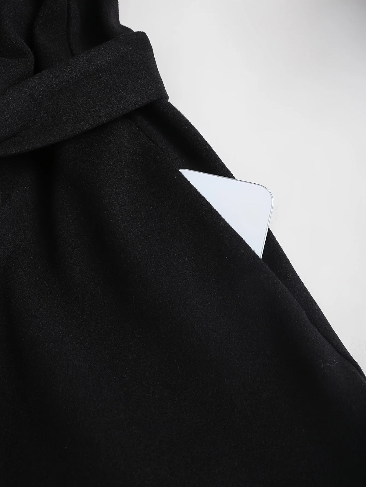 A Large-Sized, Casual, Elegant and Fashionable Double-Breasted Hooded Jacket for Women in Autumn and Winter Pi-Mart